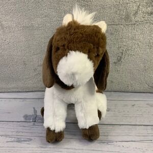 Douglas Cuddle Toy Rylie Goat Plush 10" Stuffed Animal Brown White Rare New‎